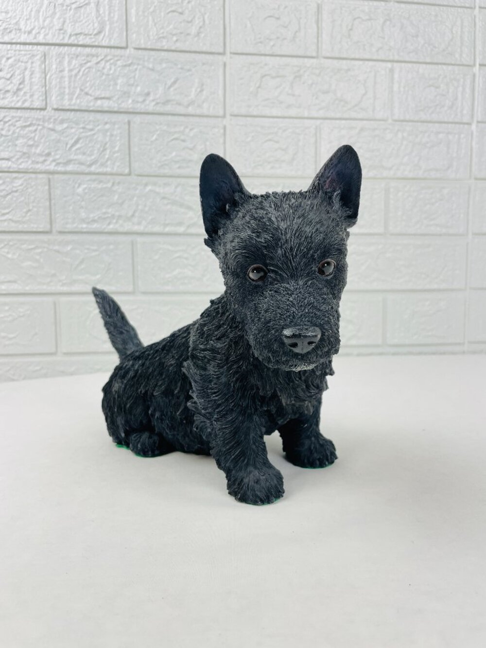 Danbury Mint Li’l Scottish Terrier Pup Figurine MBI Black Scottie Dog Statue